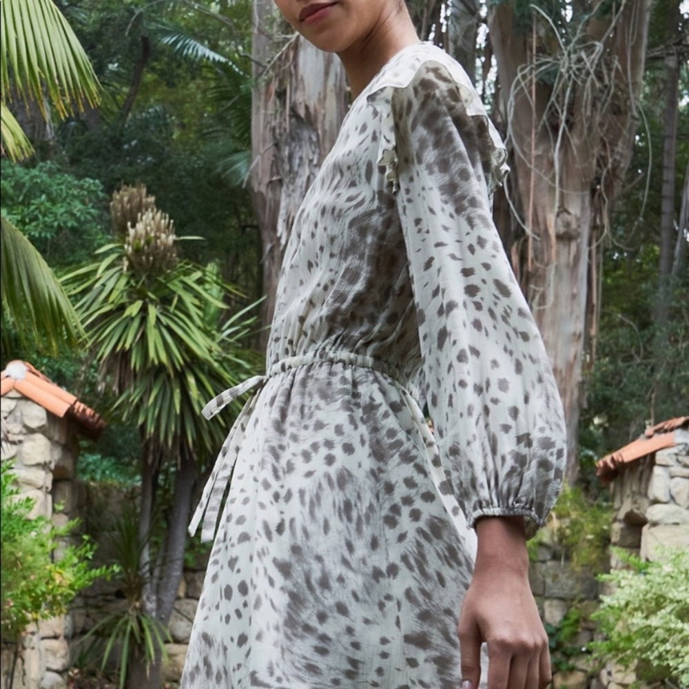 Rails Ora Puma Drawstring Tie Waist Ruffle Draped… - image 3